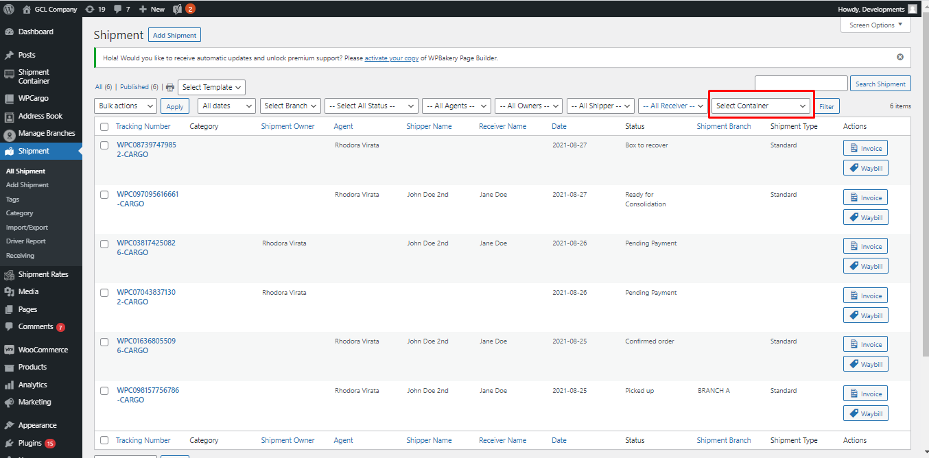 how-to-add-filter-in-shipment-list-wp-admin-wpcargo-track-trace-system