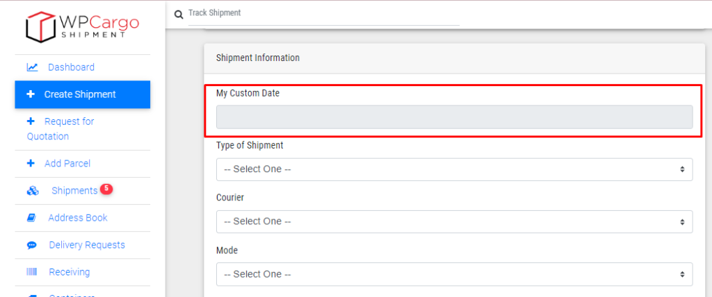 how-to-add-date-range-filter-from-custom-field-wpcargo-track-trace